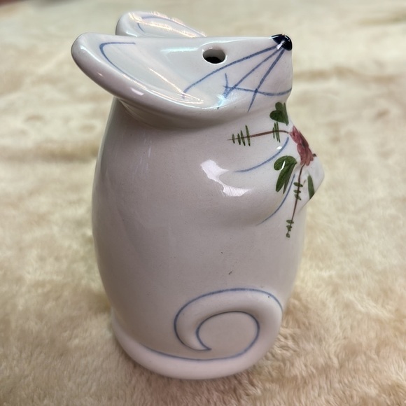 Laura Gates Smiling Mouse Parmesan Grated Cheese Shaker Vintage - Picture 4 of 8